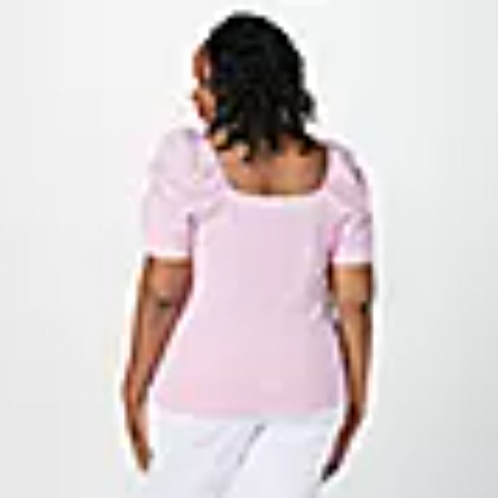 ALL WORTHY Ruched Sleeve top,‎ Size 2X - Picture 3 of 4